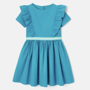 Jacadi Blue girl dress sz 8